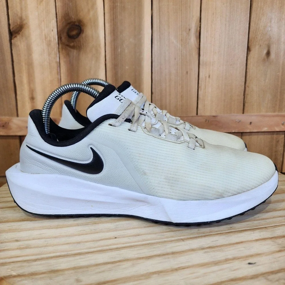 Nike Infinity G Next Nature Golf Shoes Mens 7 Beige Spikeless Athletic Sneakers